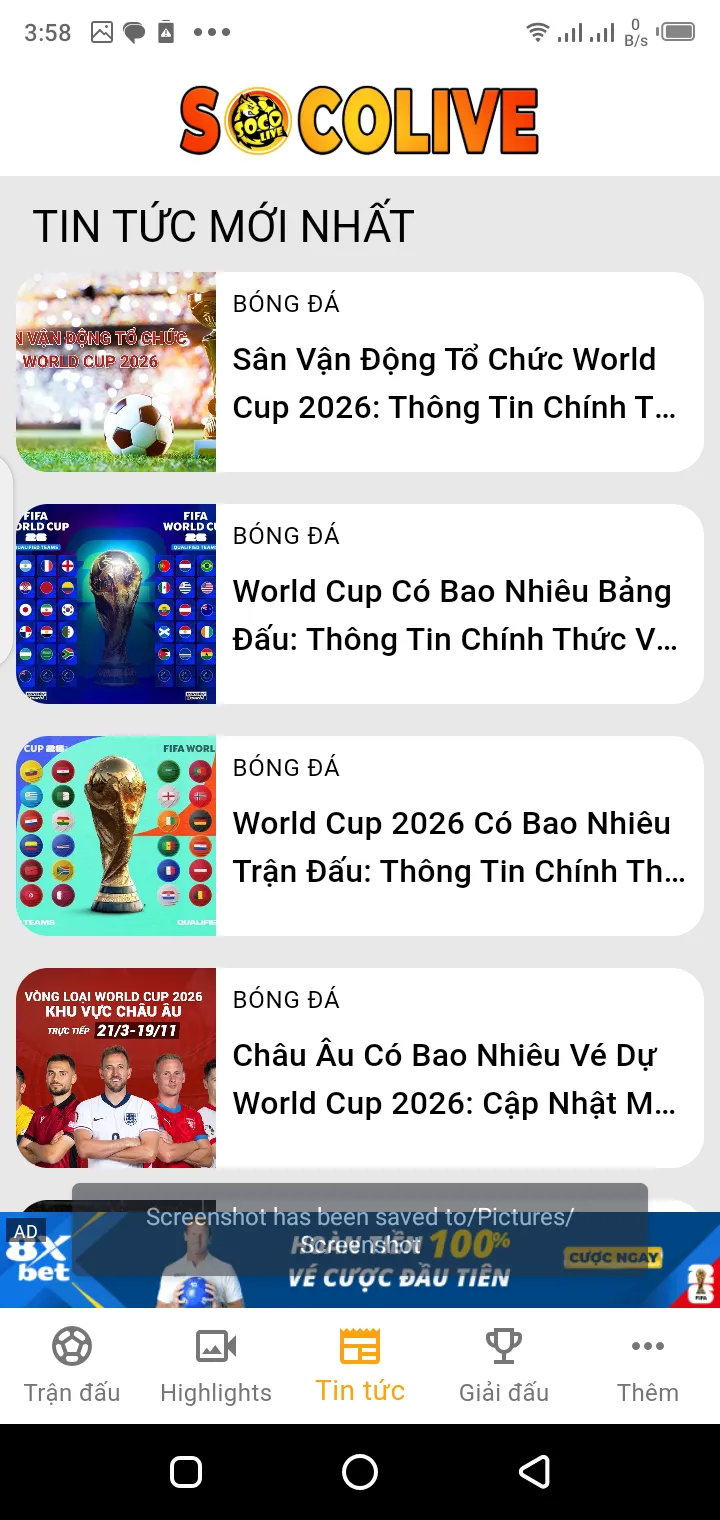 Socolive Football app screenshot 2