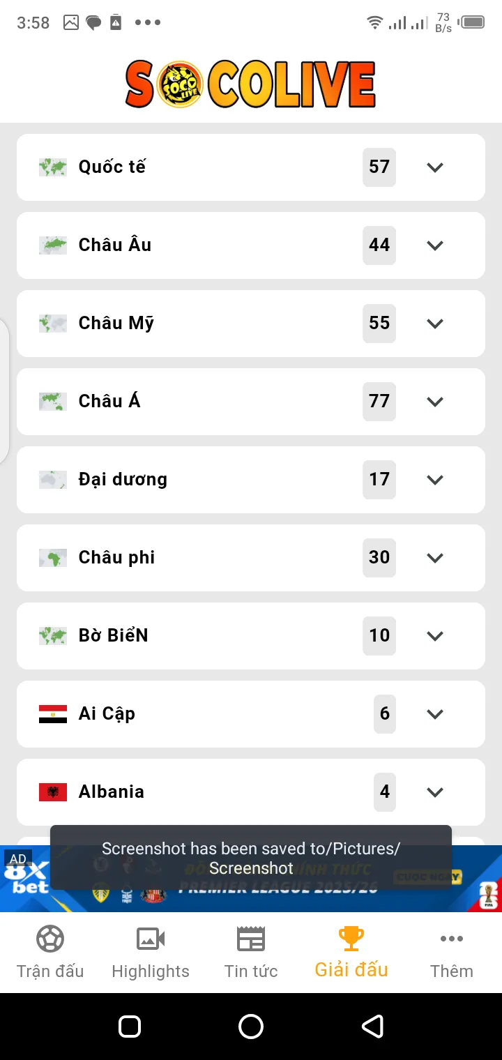 Socolive Football app screenshot 3